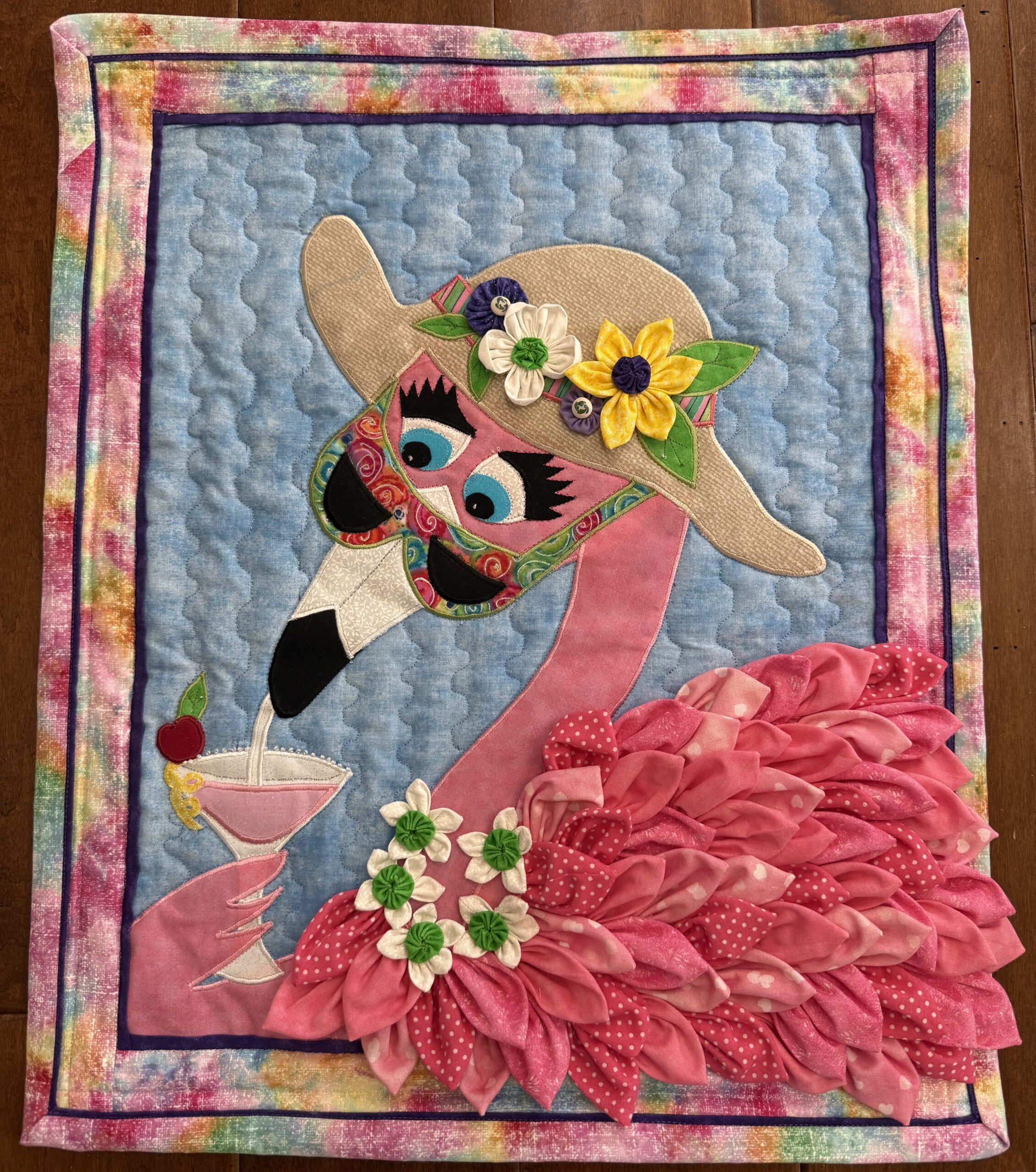 VA-04-April 9 - Pink Lady - at Quilter's Cottage Classroom